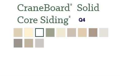 CraneBoard Solid Core Vinyl Siding Colors